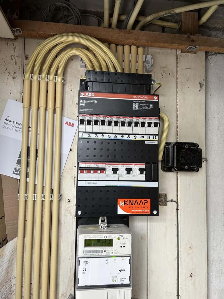 Meterkast met domotica-componenten