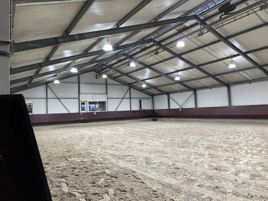 Ledverlichting in een rijhal